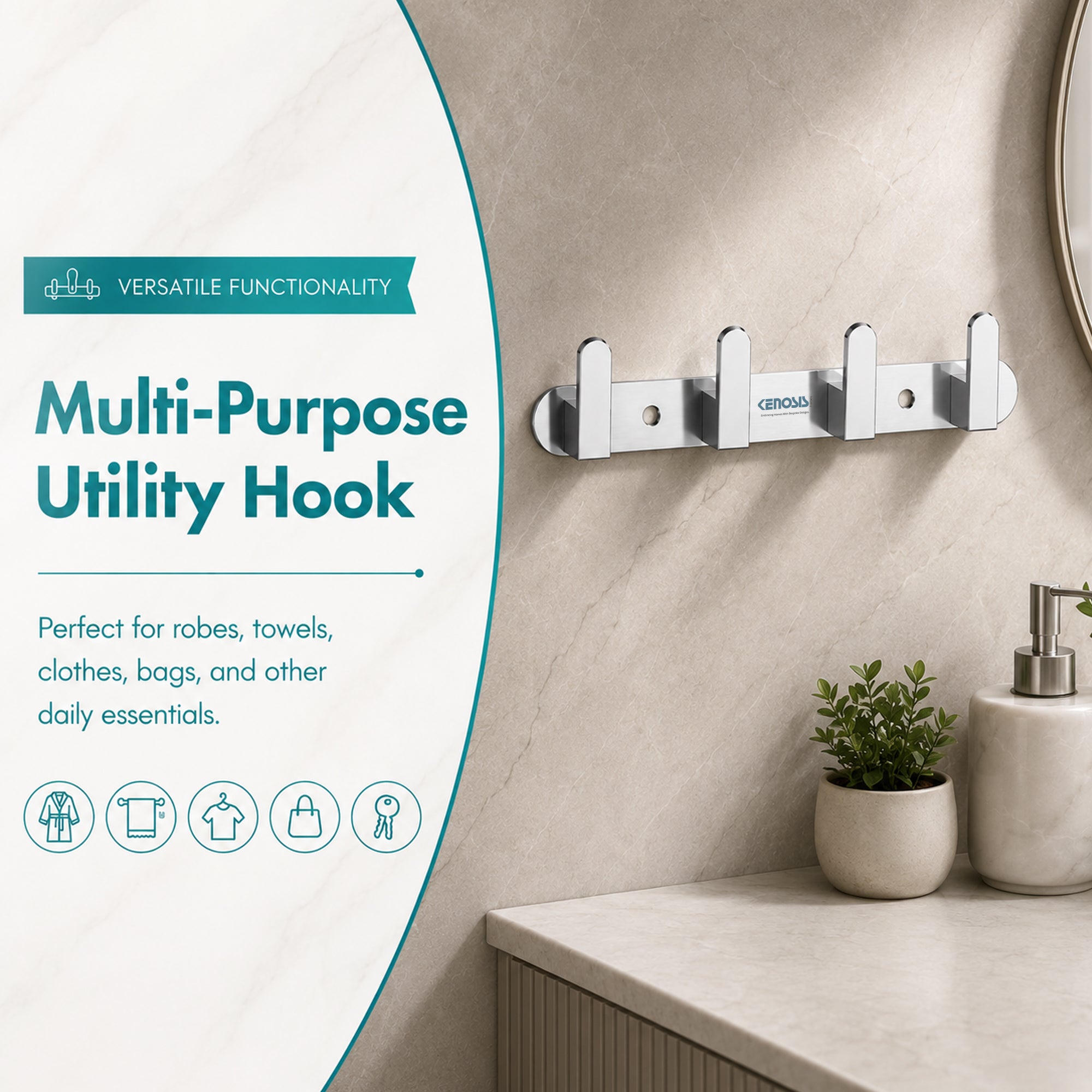 SS Hook | Robe Hook (Khuti)