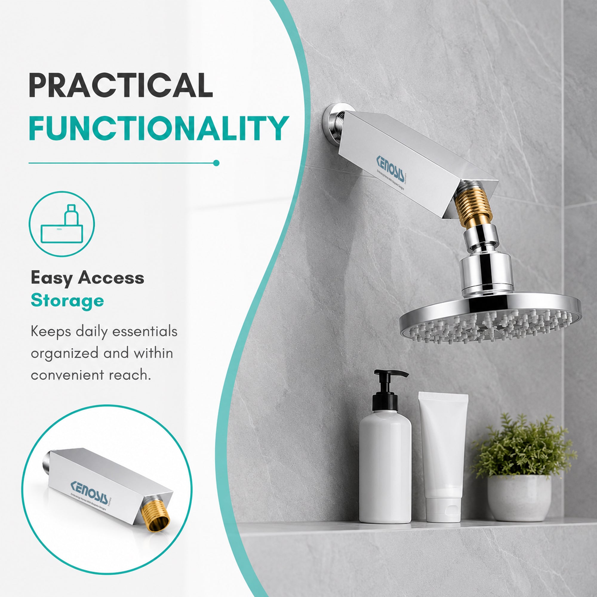 Square Type Cross Arm | Shower Arm
