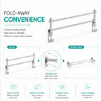 Folding Double Towel Rod | Flippers Series