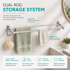 Folding Double Towel Rod | Flippers Series