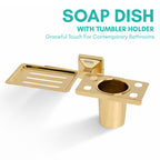 Soap Dish with Tumbler Holder | Belly Series