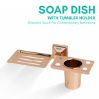 Soap Dish with Tumbler Holder | Belly Series