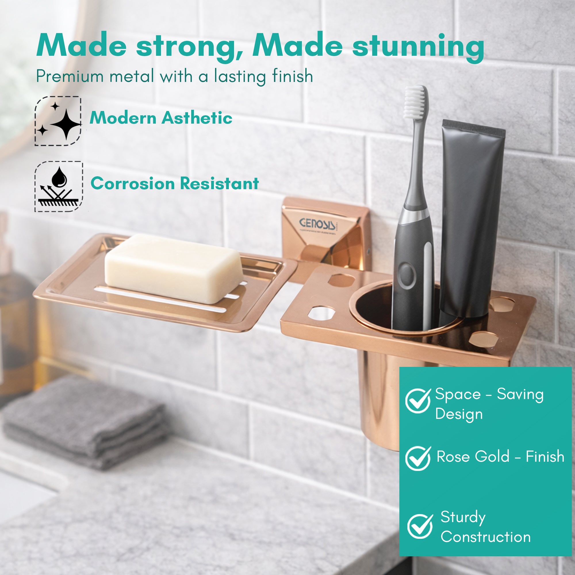 Soap Dish with Tumbler Holder | Belly Series