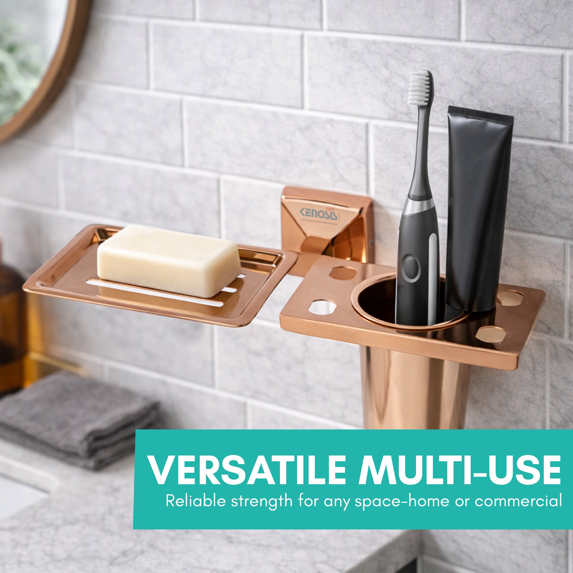 Soap Dish with Tumbler Holder | Belly Series