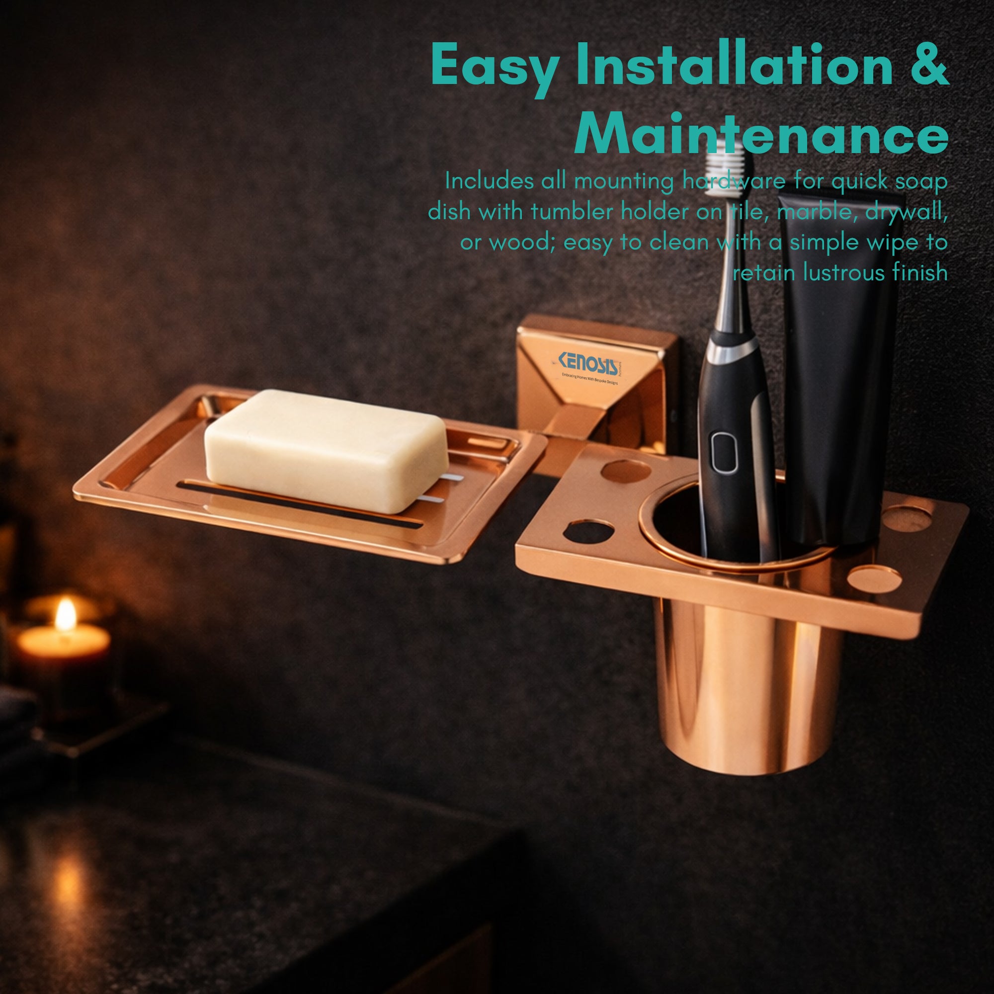 Soap Dish with Tumbler Holder | Belly Series