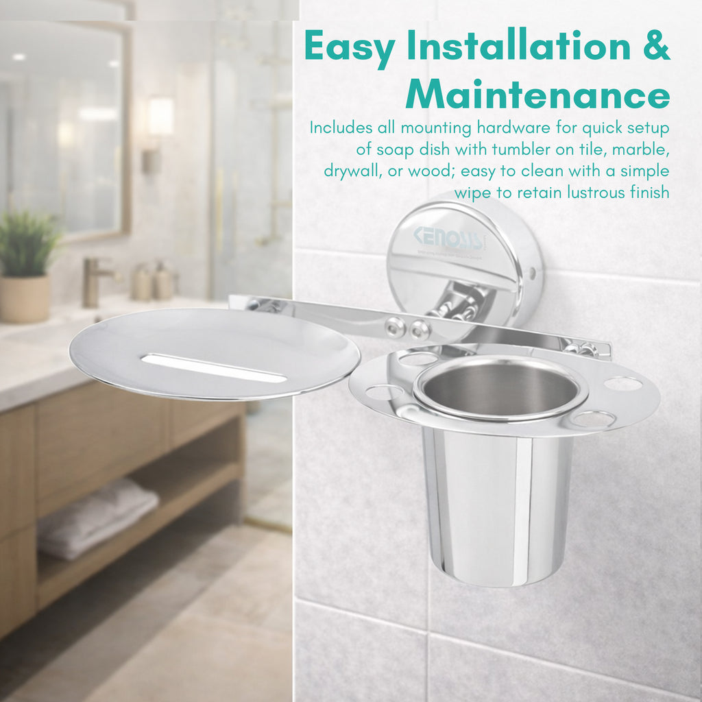 Soap Dish with Tumbler Holder | Max Series