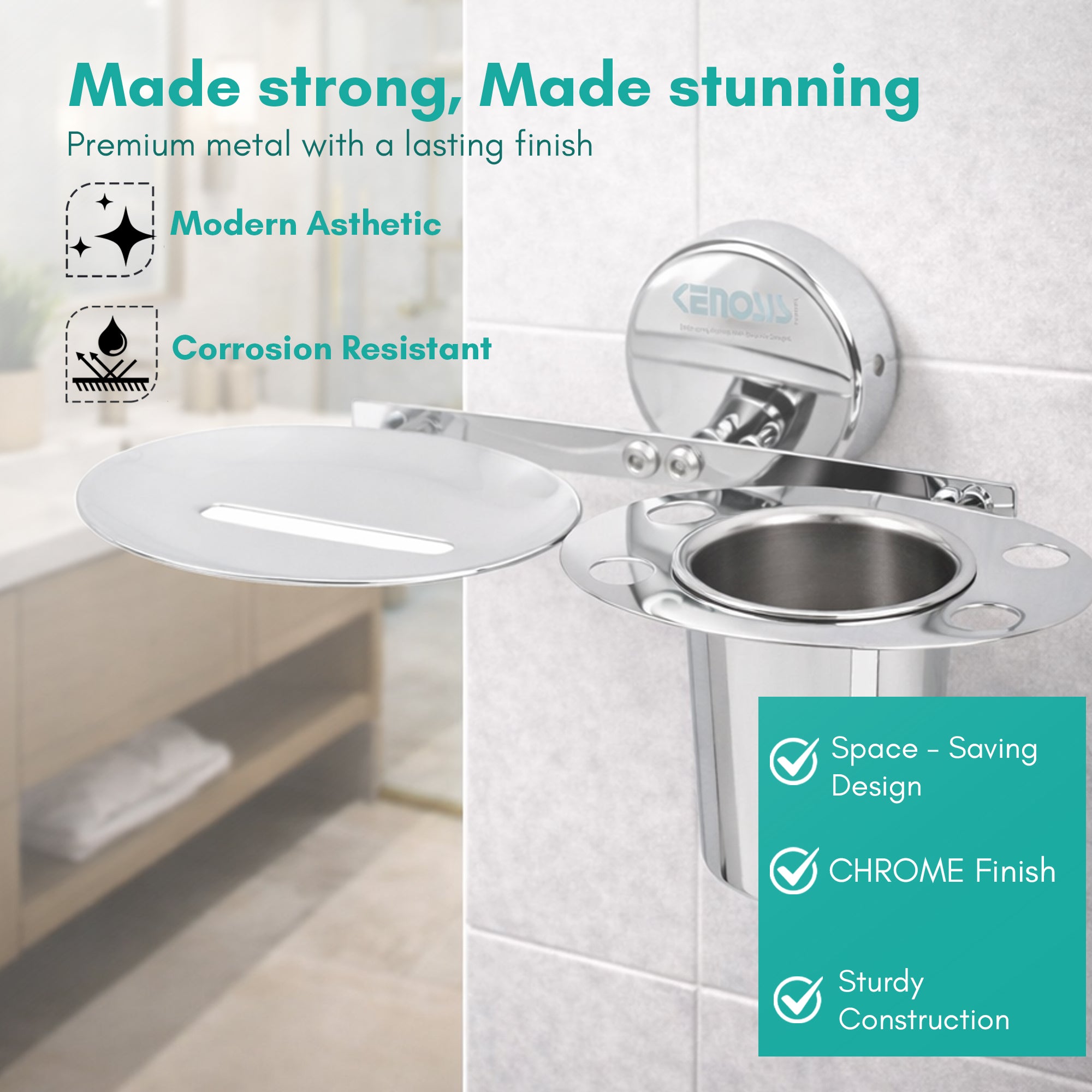 Soap Dish with Tumbler Holder | Max Series