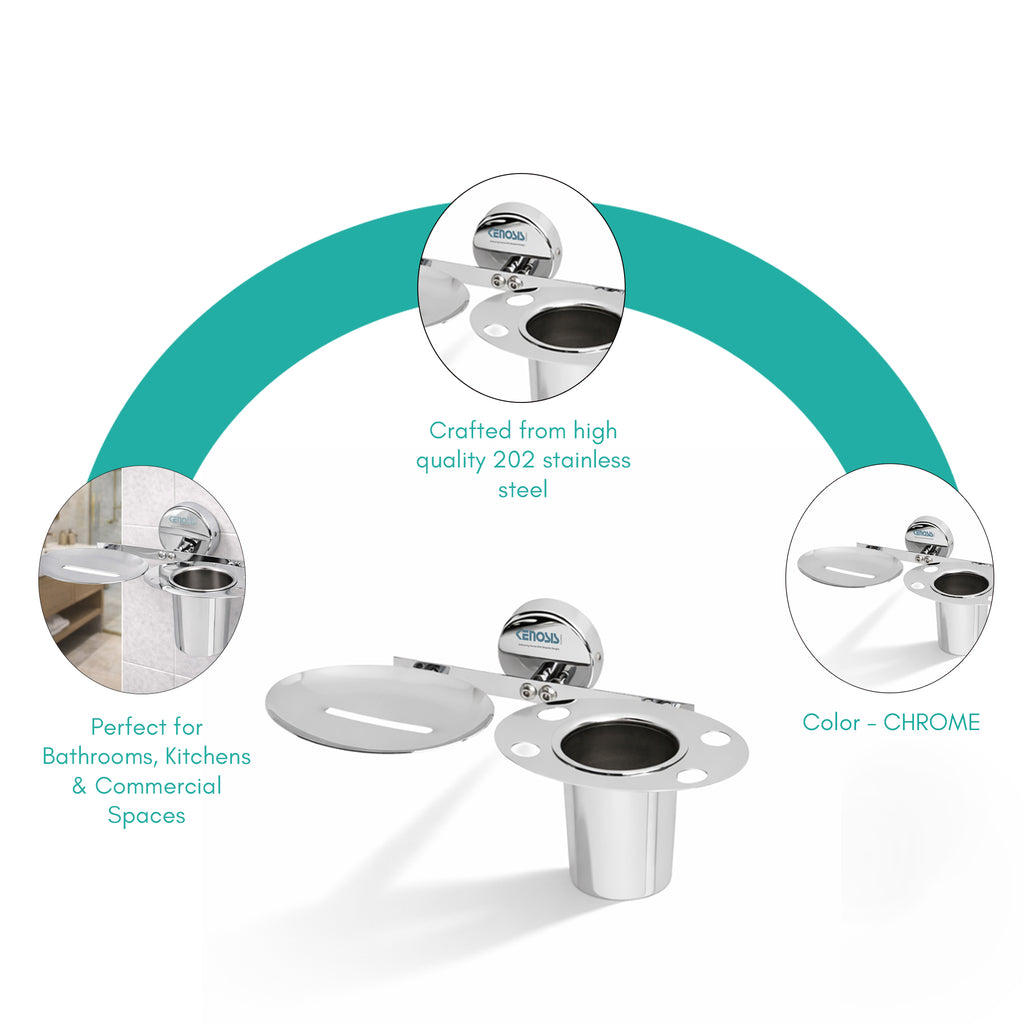 Soap Dish with Tumbler Holder | Max Series