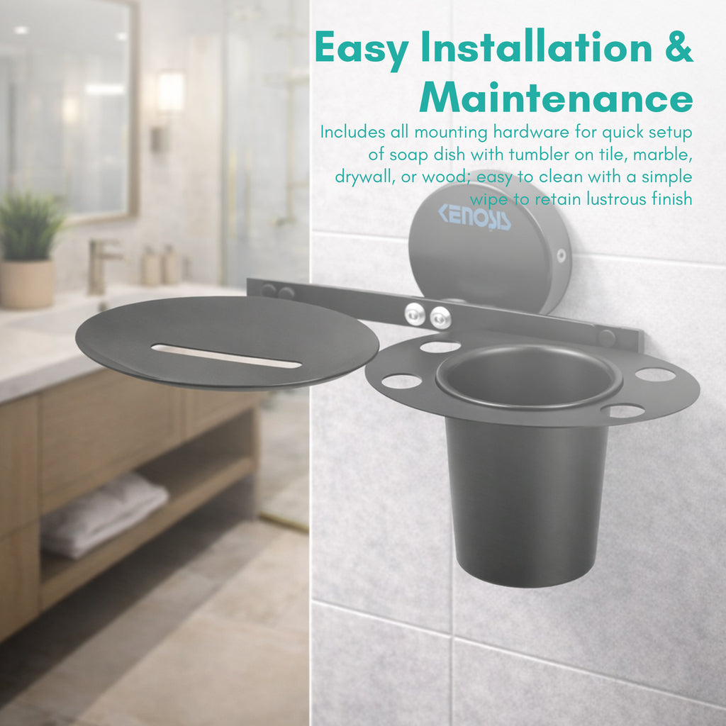 Soap Dish with Tumbler Holder | Max Series