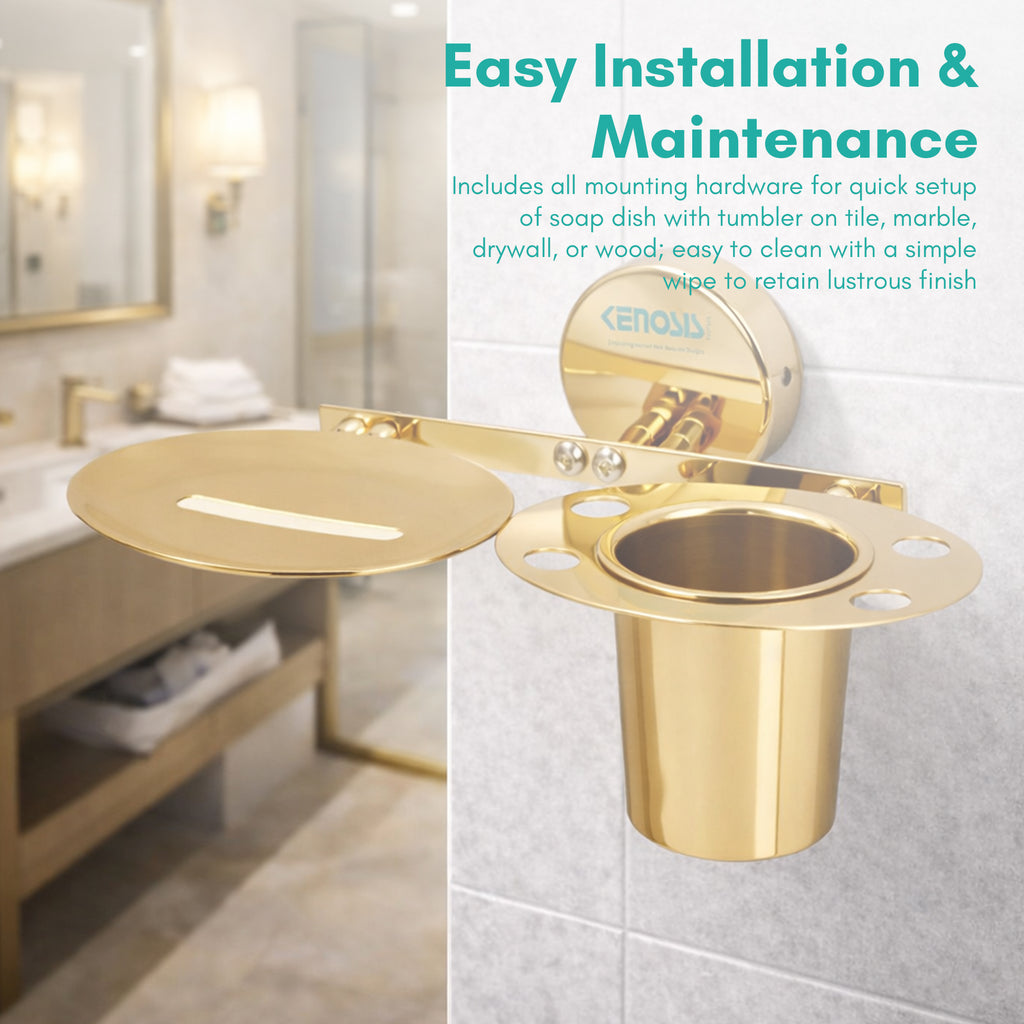 Soap Dish with Tumbler Holder | Max Series