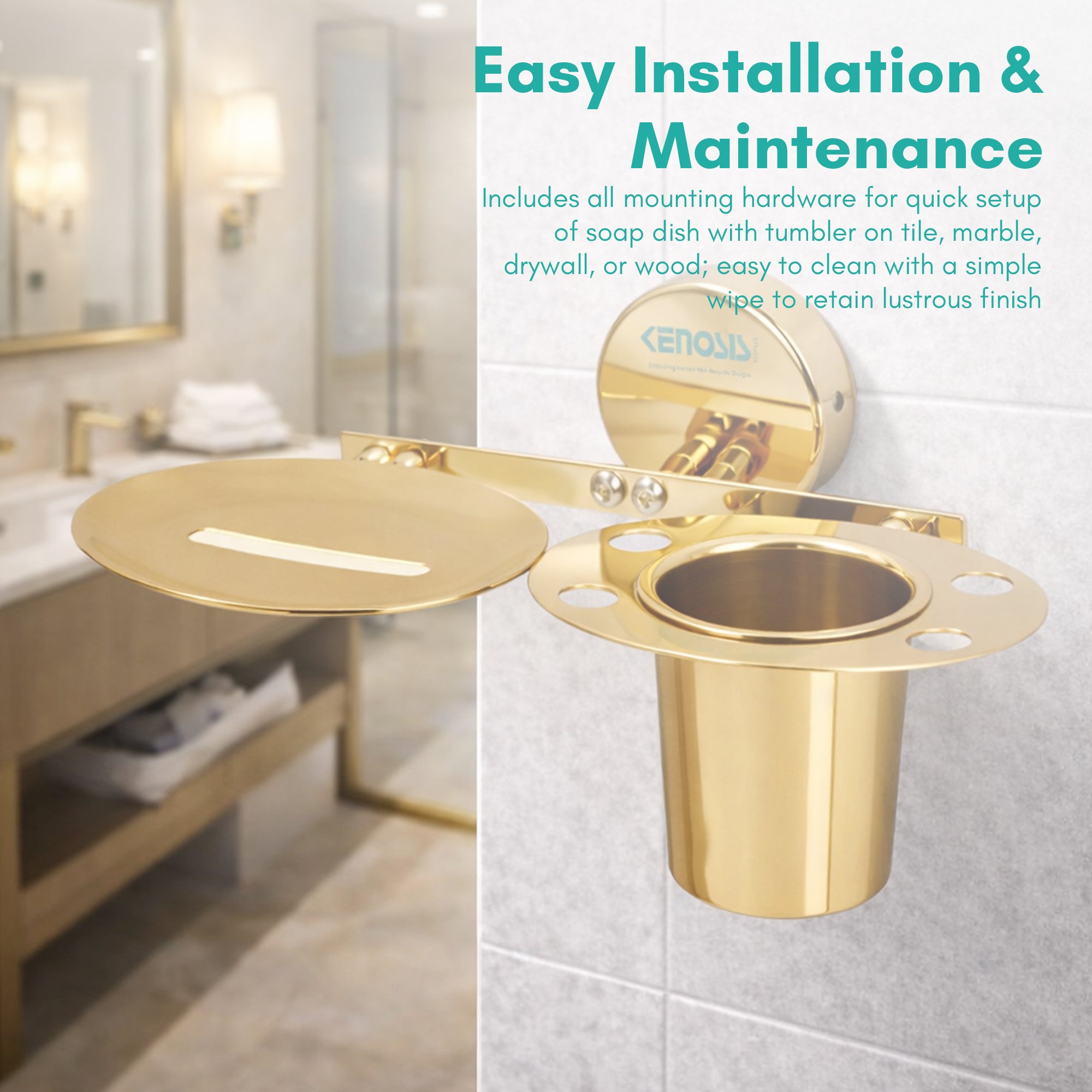 Soap Dish with Tumbler Holder | Max Series